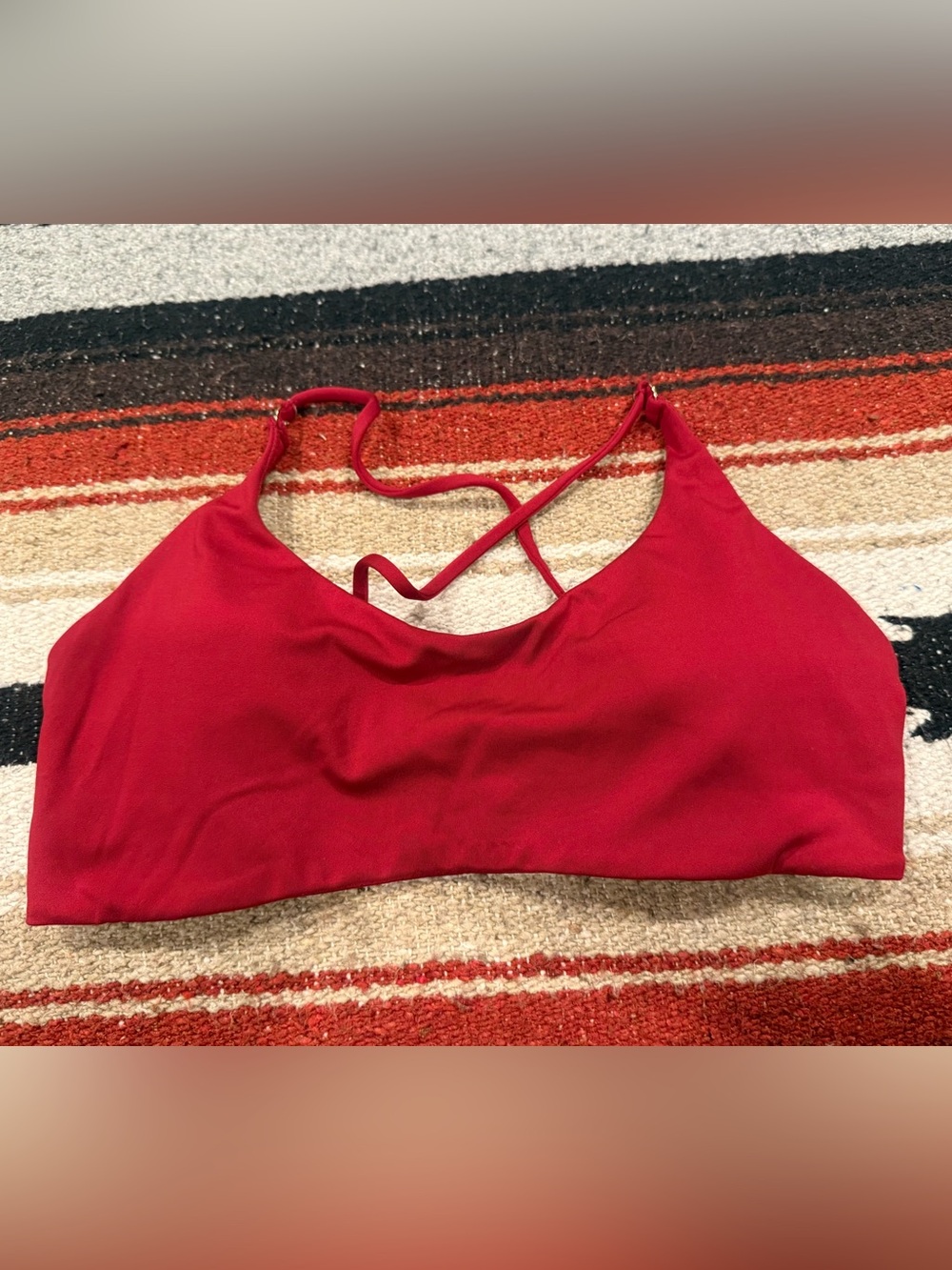 CSB Red Crossback Sports Bra